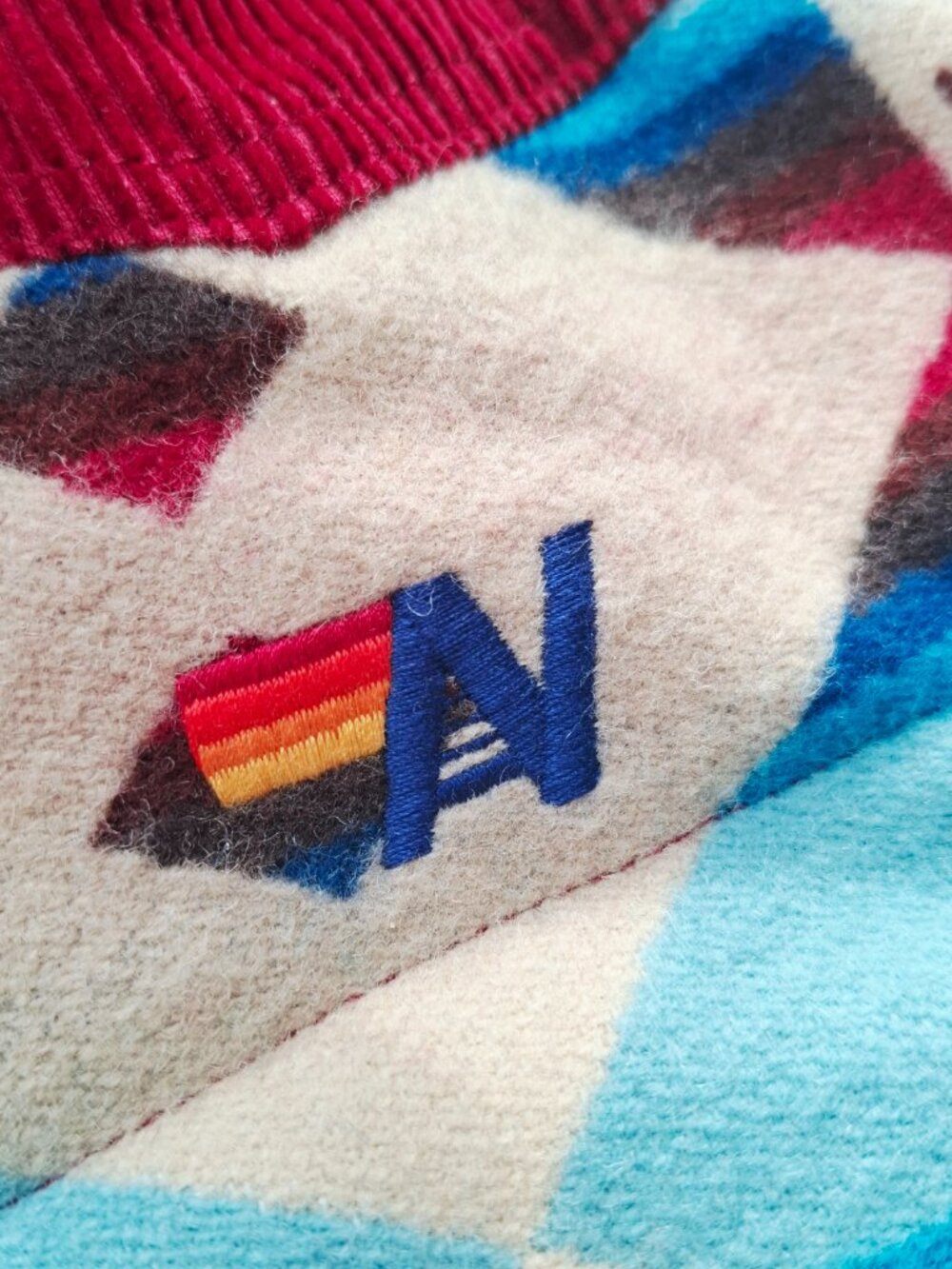 Aviator Nation × Pendelton Navajo Corduroy Wool Reversible Vest Unisex Size M* - Picture 2 of 15